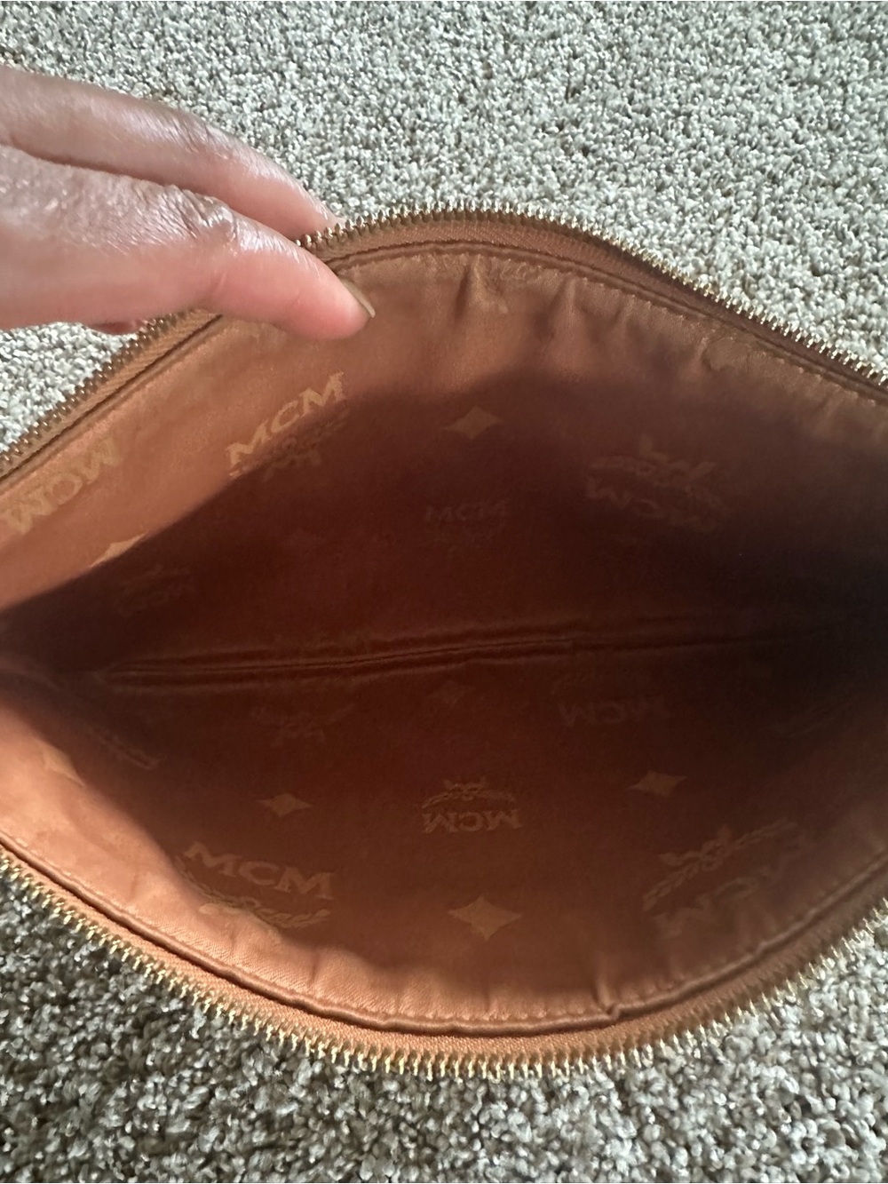 MCM Cognac Visetos Clutch Pouch; Preloved condition; Open to offers! - Picture 7 of 10